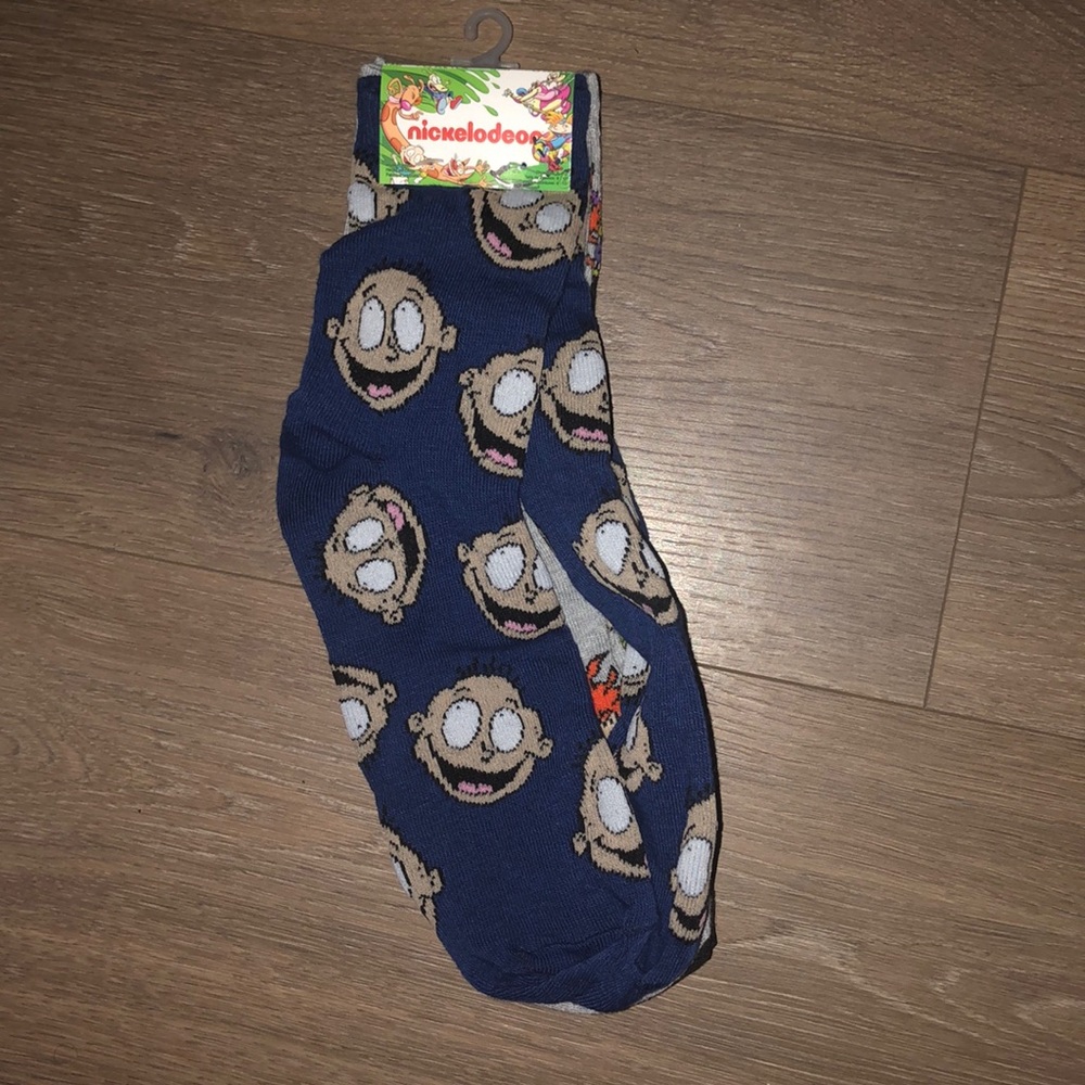 Rugrats Socks 3 Pairs Reptar Chuckie Tommy NWT